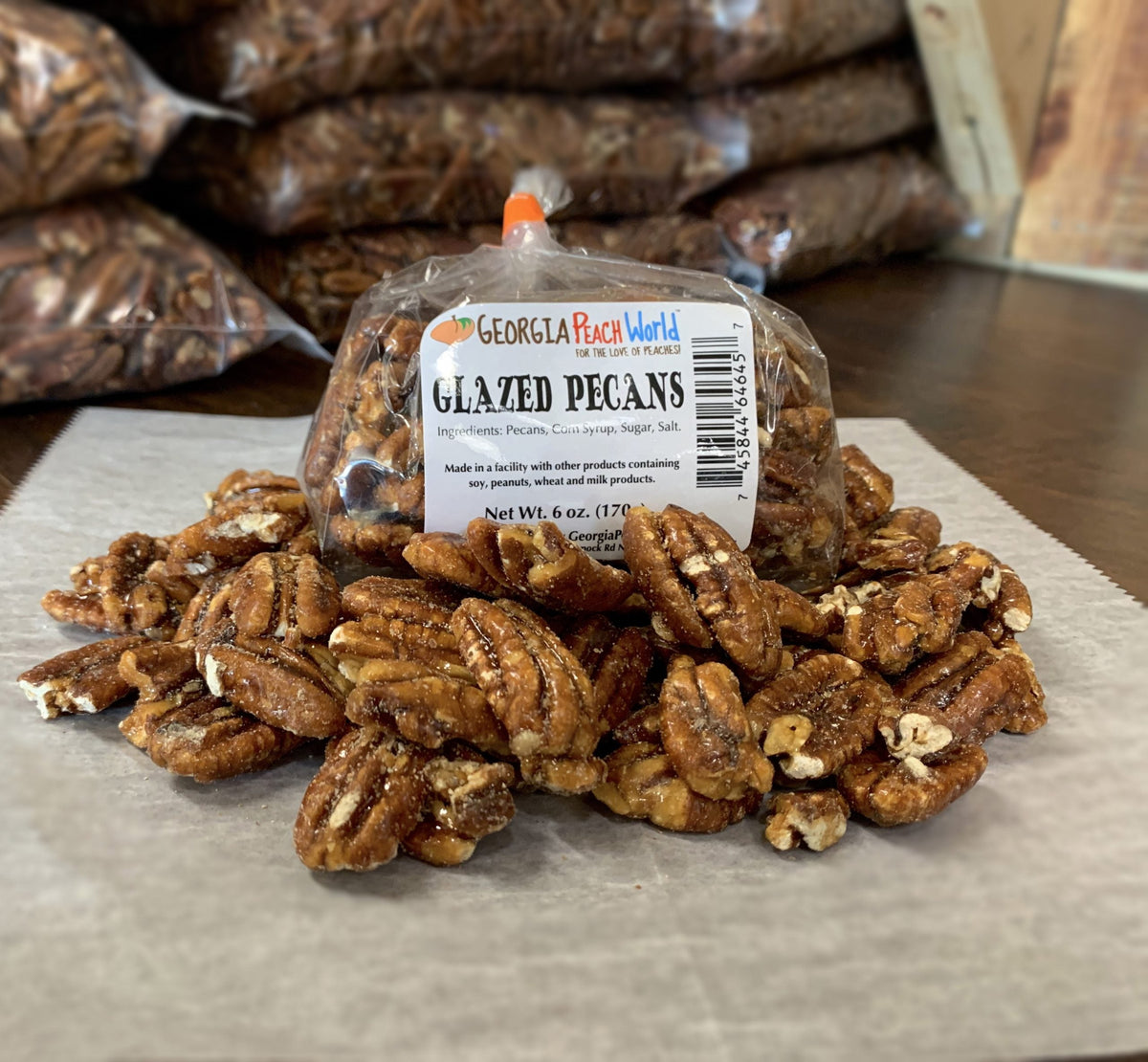 Glazed Pecans Peach World