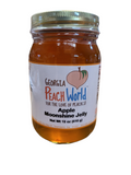 Standard Mason Jar containing apple flavored moonshine jelly
