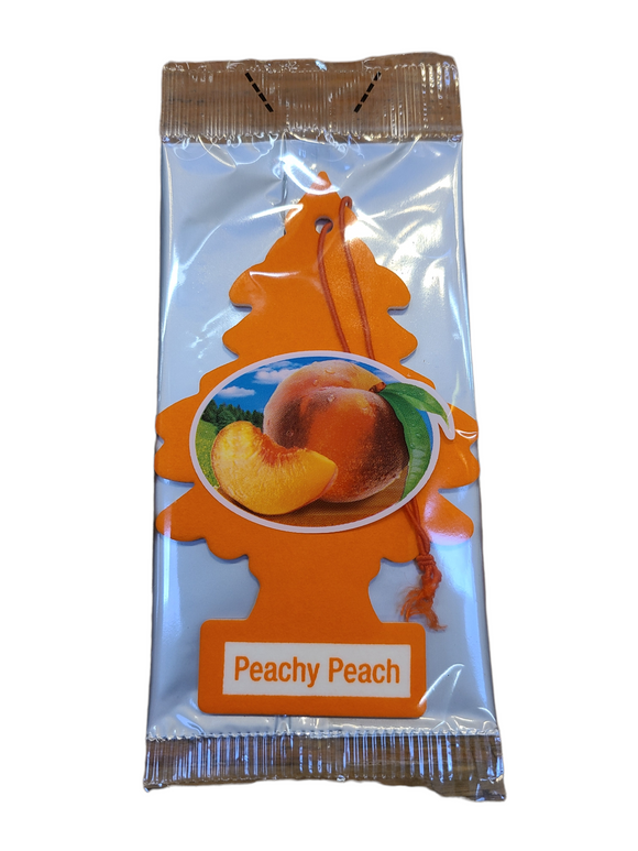 Peach scented tree shaped air freshener 