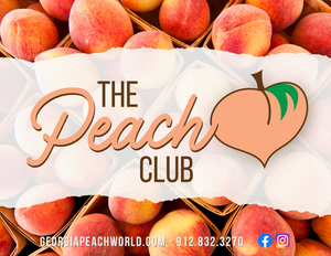 Photo of The Peach Club Subscription Box banner to introduce monthly subscriptions.