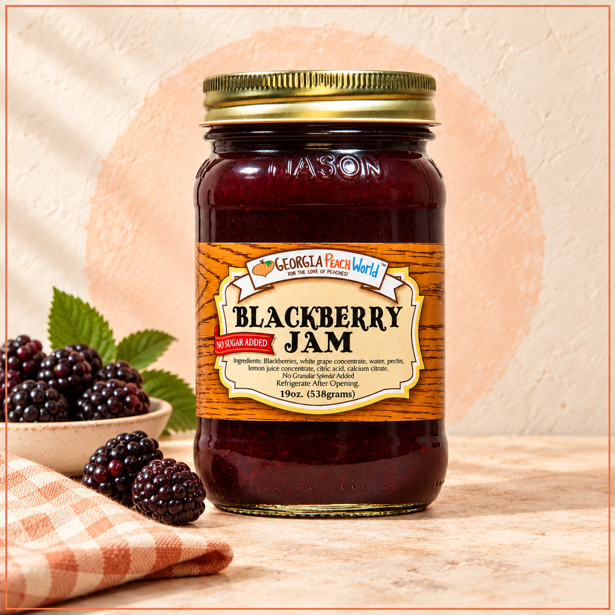 Blackberry Jam - No Sugar Added