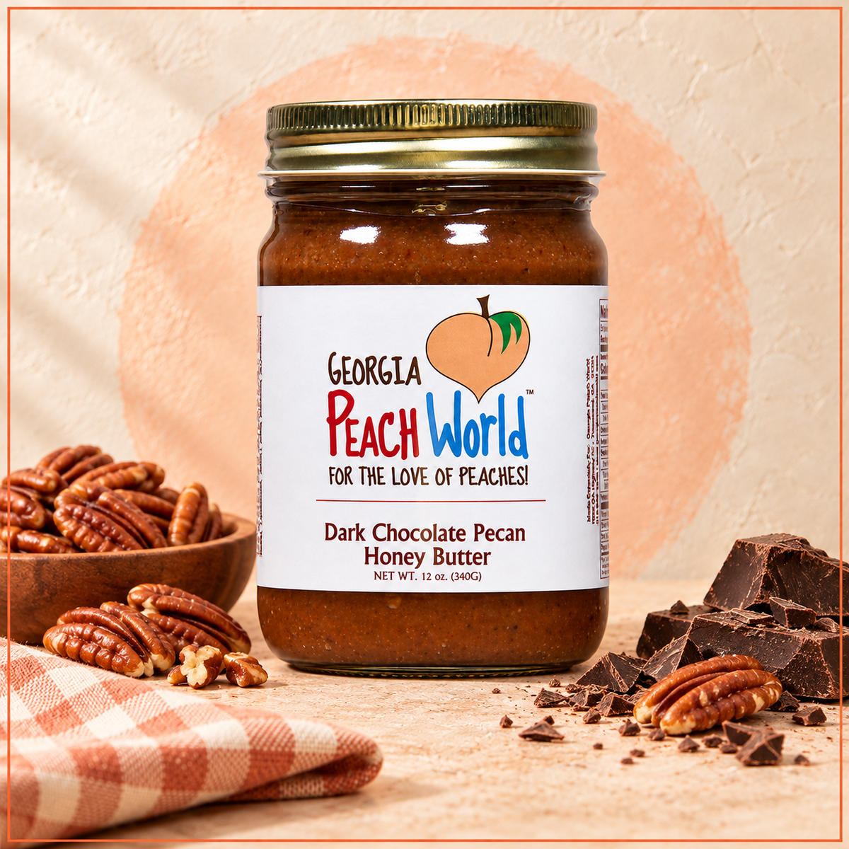 Dark Chocolate Pecan Honey Butter