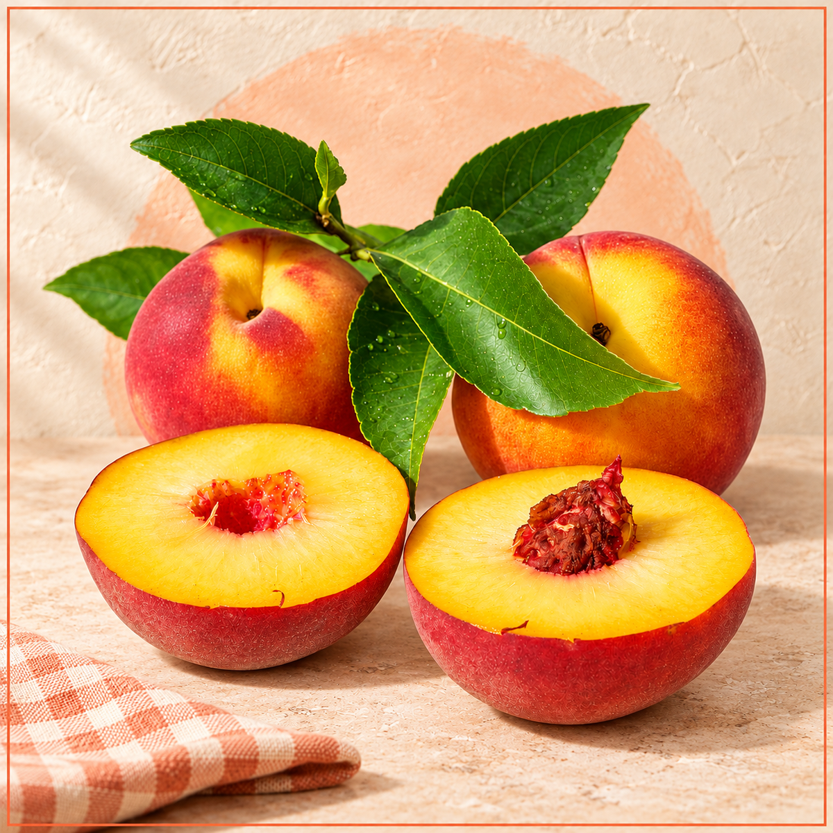One-Time Harvest of Fresh Peaches