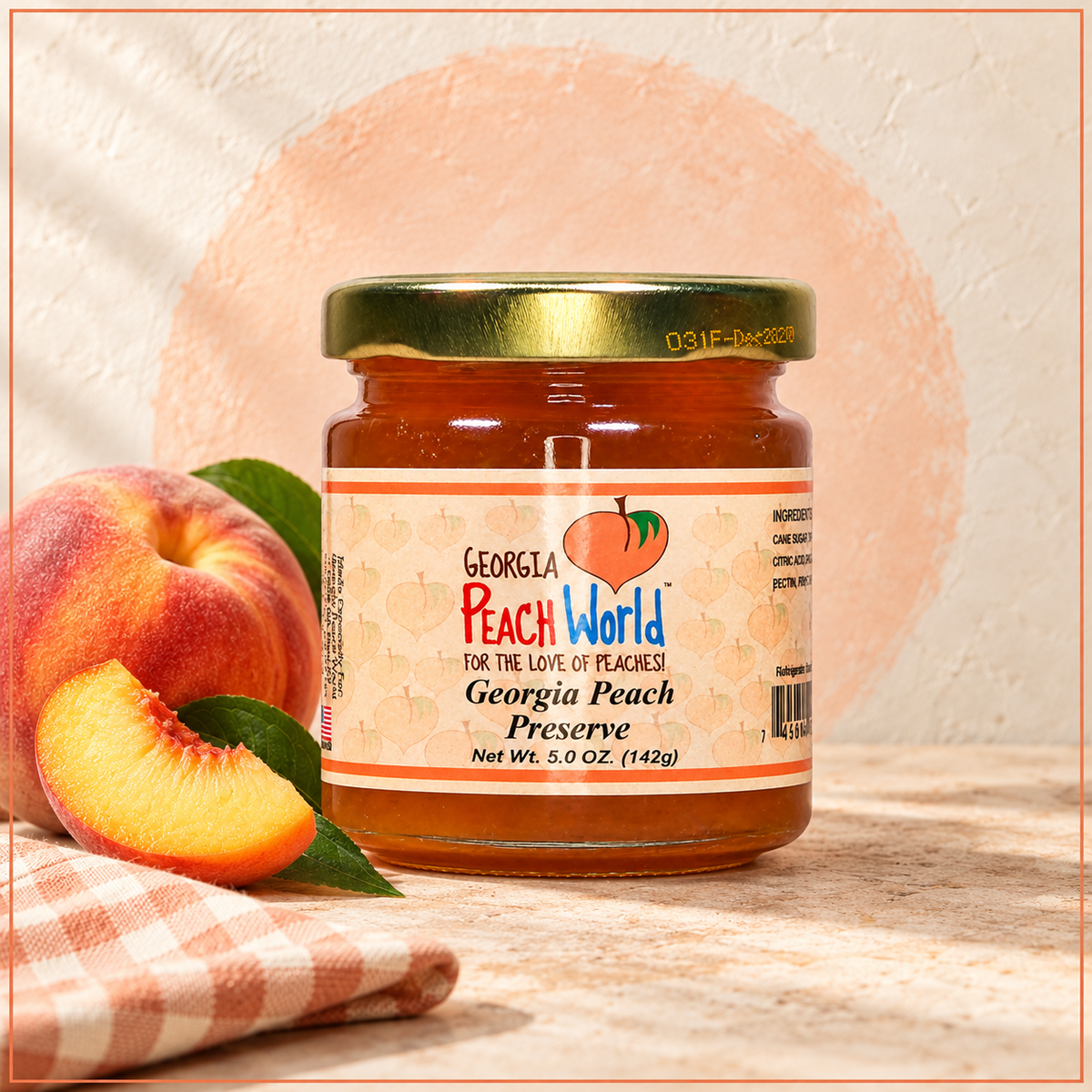 Georgia Peach Preserves 5 oz