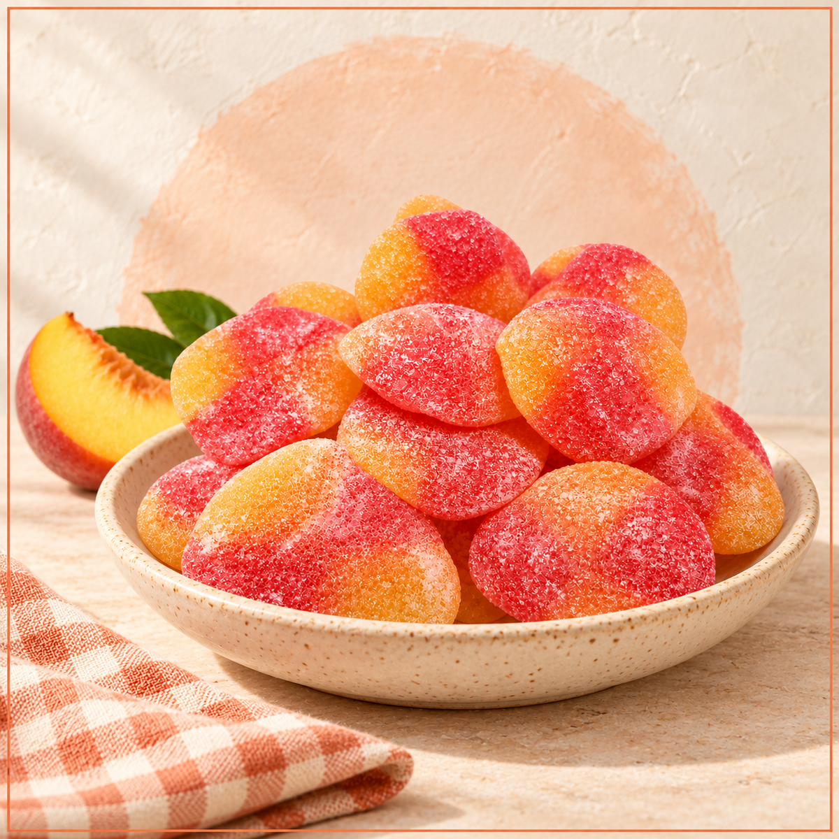 Gummi Peach Candies