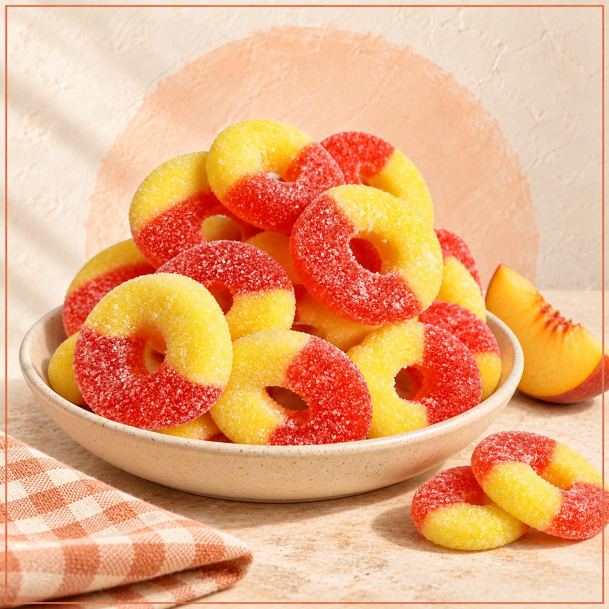 Gummi Peach Rings