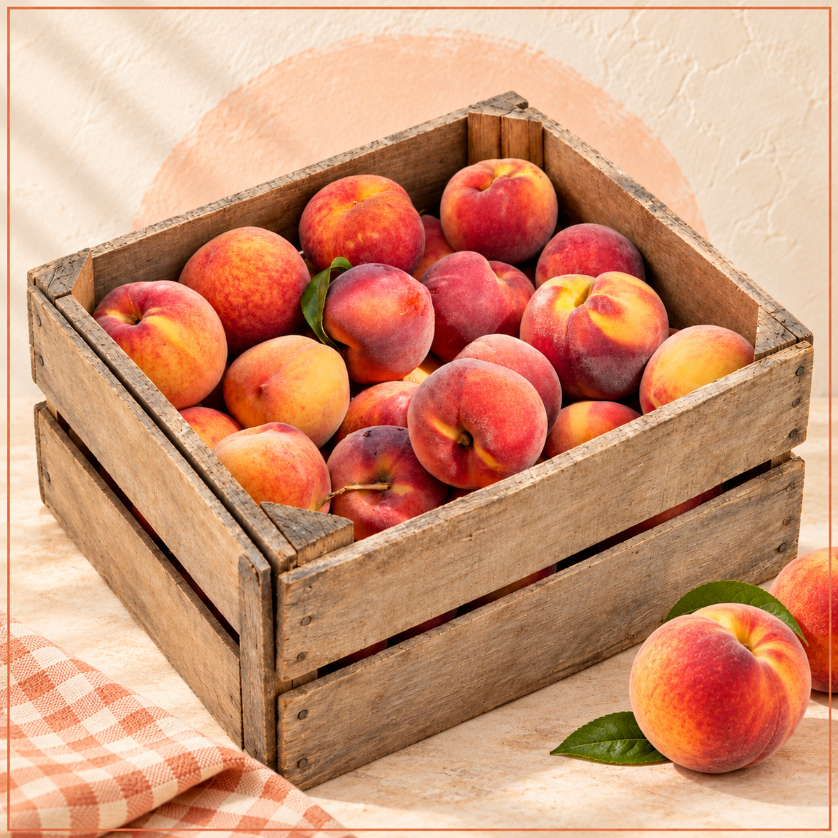 Half Harvest of Fresh Peaches Subscription