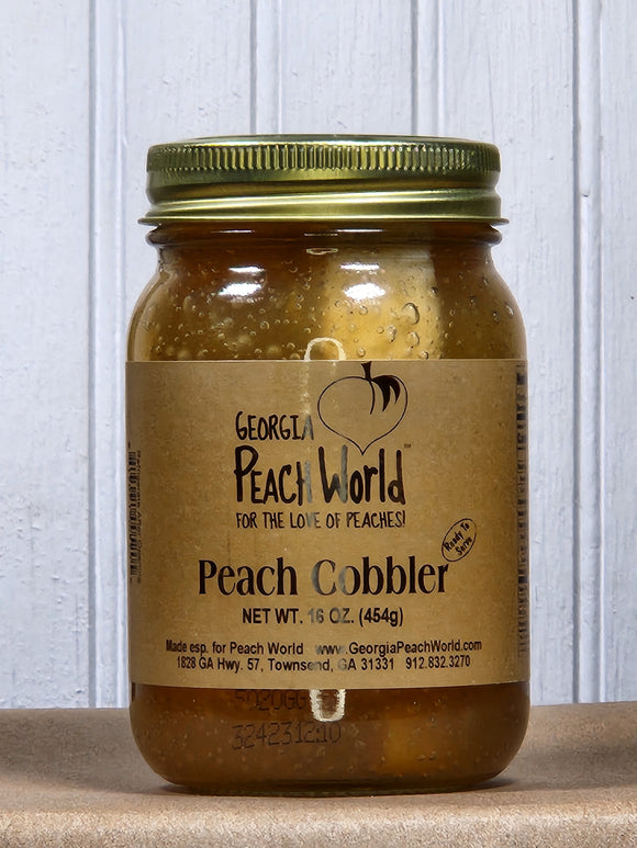 Peach Cobbler in- a- jar