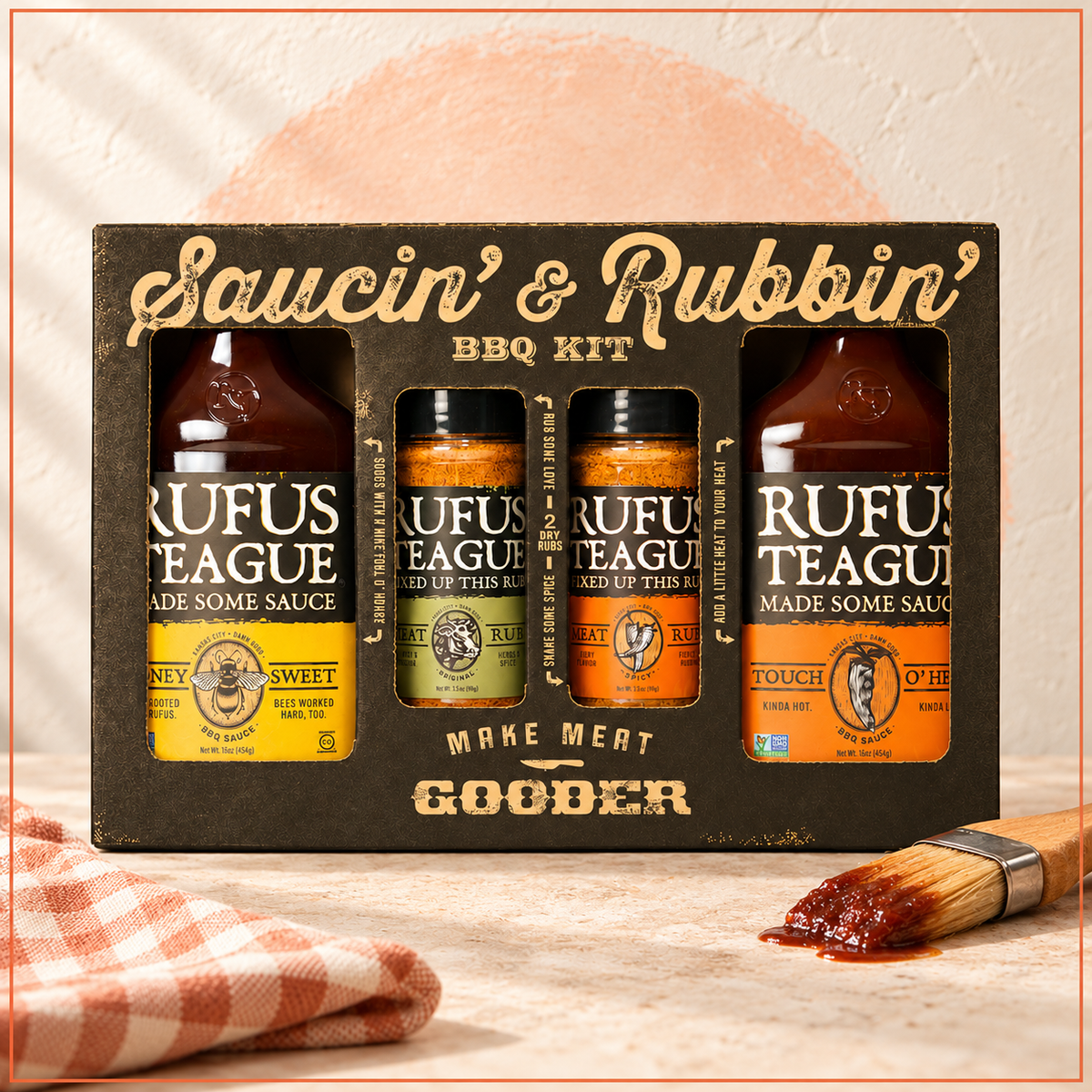 SAUCIN' & RUBBIN' KIT (4 pack)