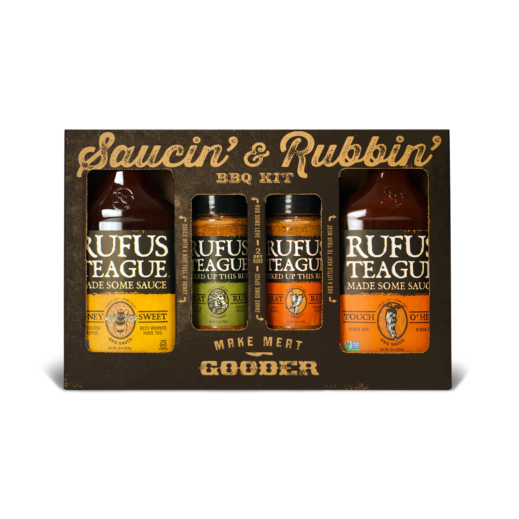 SAUCIN' & RUBBIN' KIT (4 pack)