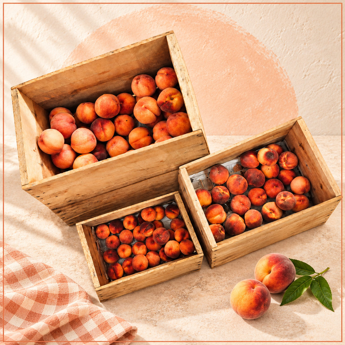 Whole Harvest of Fresh Peaches Subscription