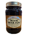 Standard glass Mason Jar containing Standard Mason Jar containing blackberry, blueberry, black raspberry jam