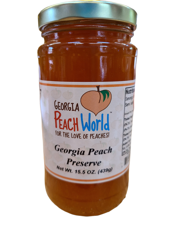 Georgia Peach Preserves 14 5 Oz Georgia Peach World