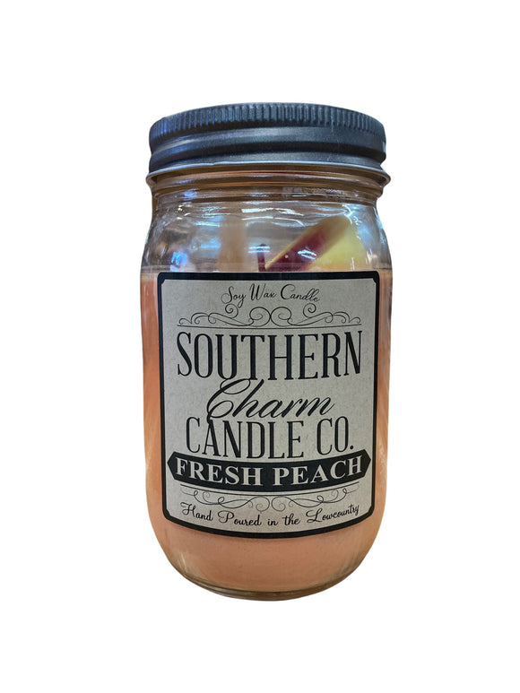 Southern Charm Soy Candle - Fresh Peach